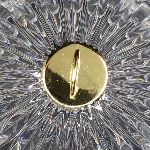 St George Holiday Magic DePlomo 24% Lead Crystal Candy Dish Bowl Tree Ornament - Picture 6 of 12